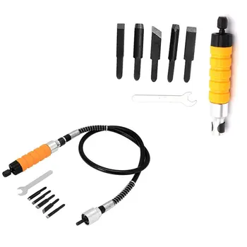 

Electric Furniture Woodworking Root Carving Knife Tool Handle Soft Shaft Chisel Carving Chisel Wood Lettering Knife