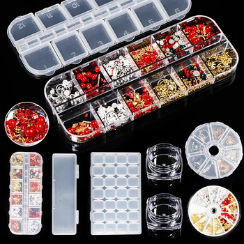 

Storage Box Multi-Function Desktop Container Organizer Compartments Tools Empty Container For Rhinestones Beads Organizer Box