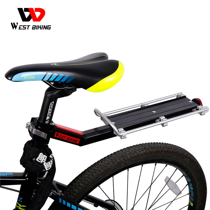 West Biking Bike Rack Bicycle Luggage Carrier Cargo Rear Rack Reflector