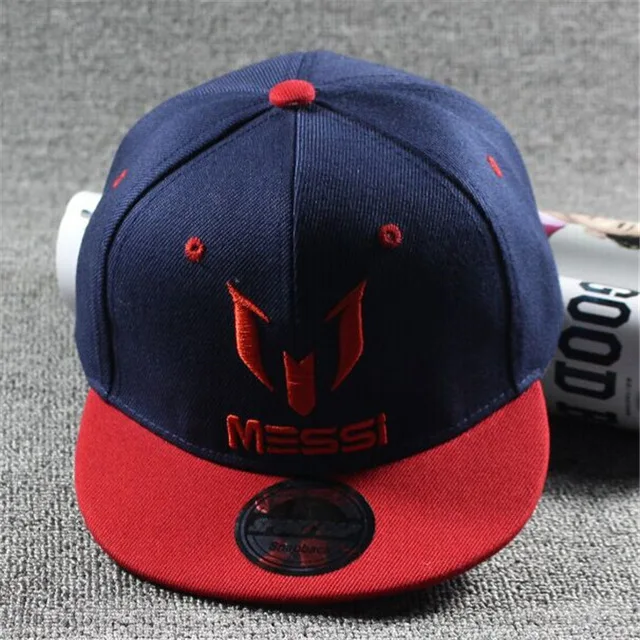 Новая модная детская бейсбольная кепка Ronaldo CR7 Neymar NJR, кепка для мальчиков и девочек, Детская кепка MESSI Snapback, хип-хоп кепка s Gorras - Цвет: MESSI  navy blue