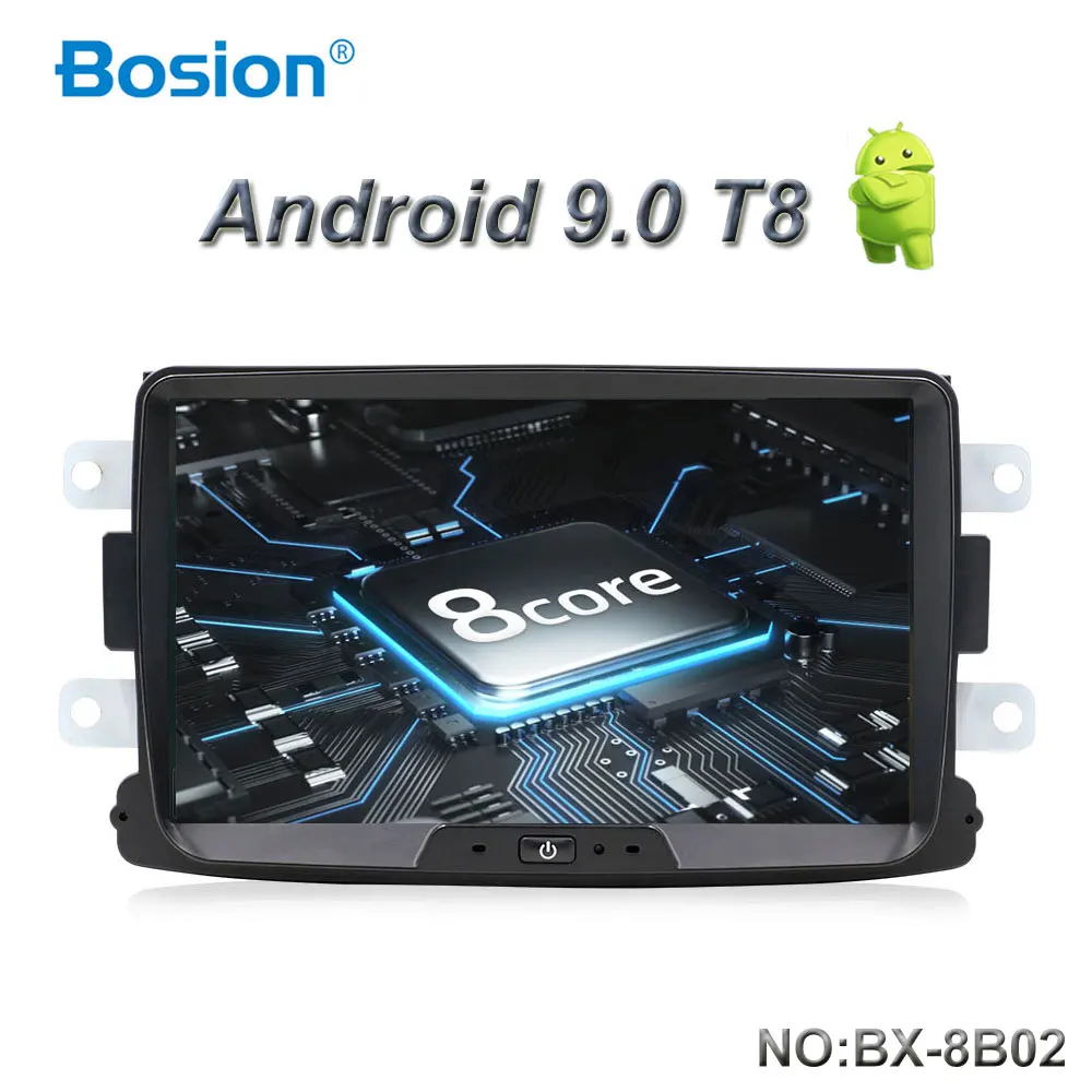 Bosion Android 9,0 Авто Радио 1 din для Duster/Dacia/Sandero/Logan/Captur/Lada/Xray автомобильный мультимедийный плеер кассетный магнитофон