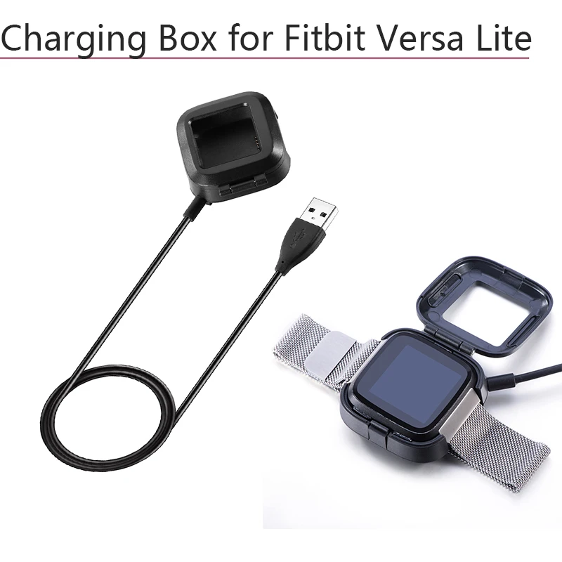 Сменная коробка для зарядки смарт часов Fitbit Versa Lite зарядный кабель зарядное