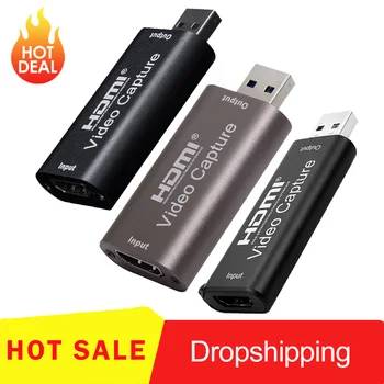 

Mini USB 3.0 HDMI Capture Card Video Recording Box Portable Video Grabber for DVD Camcorder Camera Game Live Streaming Dropship