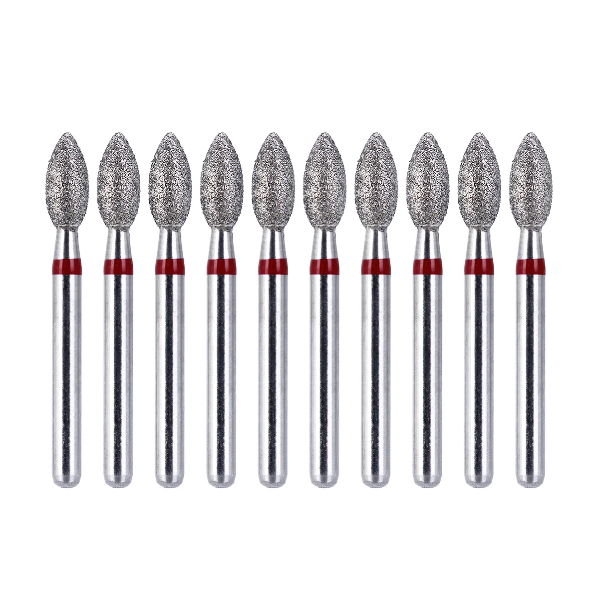 Azdent Dental High Speed Diamond Burs, Dentista Super Brocas Grosseiras, Ferramentas de Polimento de Laboratório, Diâmetro 1.6mm, 10Pcs por Caixa