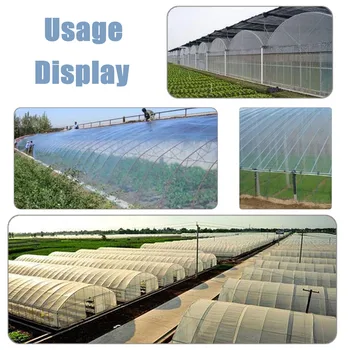 

5 Size Greenhouse-Film Plant-Cover 200 Heavy Duty Clear PE Greenhouse Film Reinforced Garden Planting