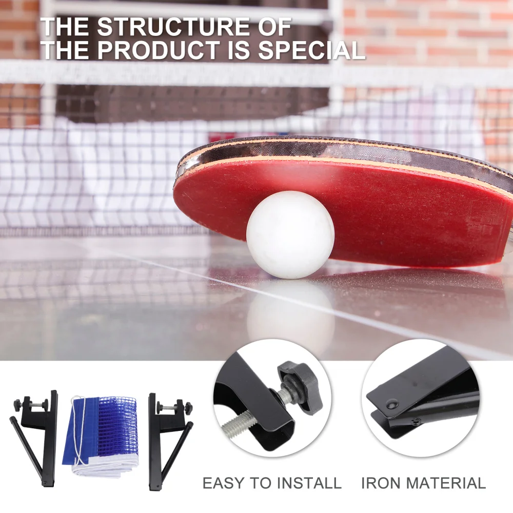 Details about   Portable Table Tennis Net Post Simple Small Pong Rack Table Tennis 