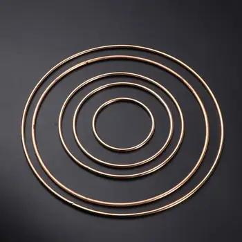 

10Pcs Multi-Size Simple Dreamcatcher Round Metal Hoop Ring DIY Handmade Wind Chimes Craft Accessories Home Decor