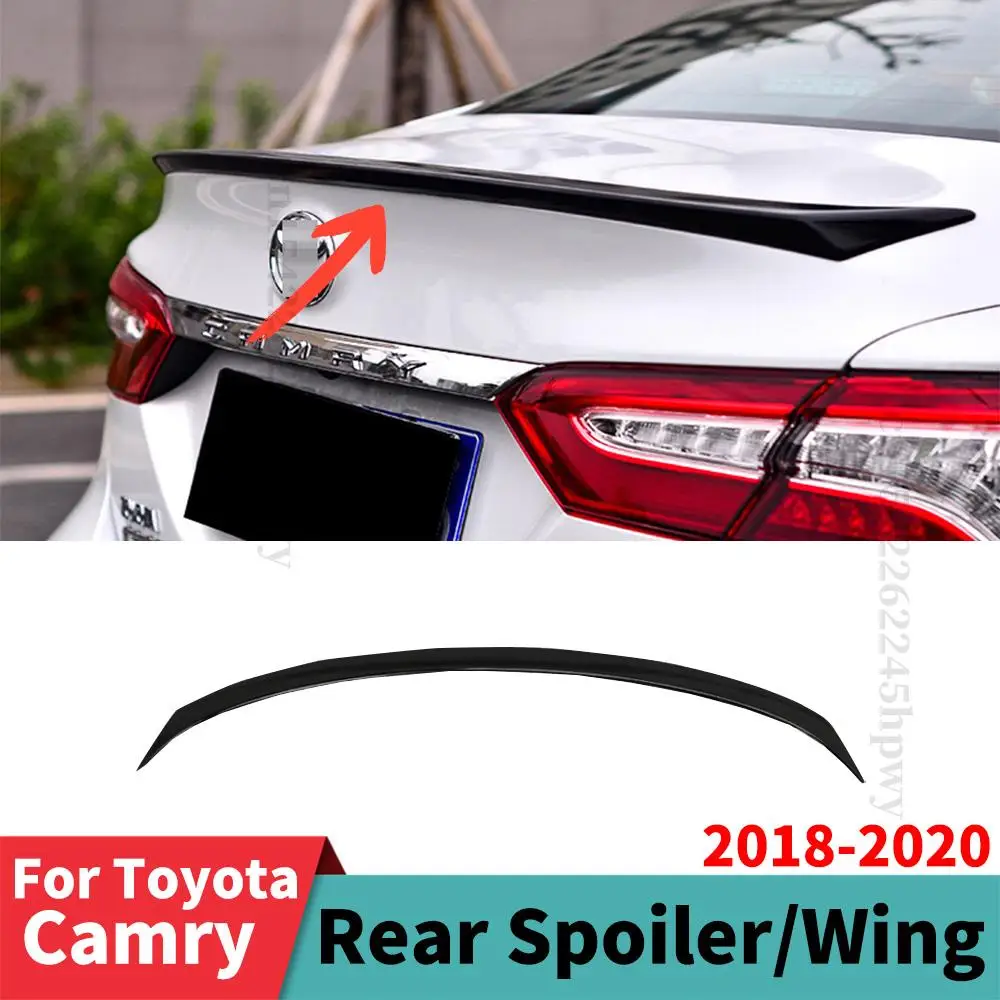 

Exterior Part Roof Rear Spoiler Wing Racing Sport Boot Lip Tail Air Deflector Tuning Accessories For Toyota Camry 2018 2019 2020