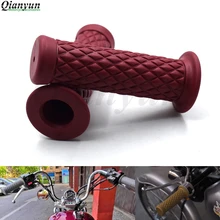 Универсальный 7/" 22 мм мотоциклетный винтажный резиновый руль для мотоцикла Triumph SPEED TRIPLE 675 STREET TRIPLE R DAYTONA 675