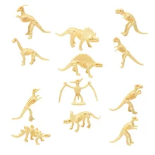 Jouets de dinosaures éducatifs, 12 pièces, modèles de conception de squelette (Style aléatoire) 