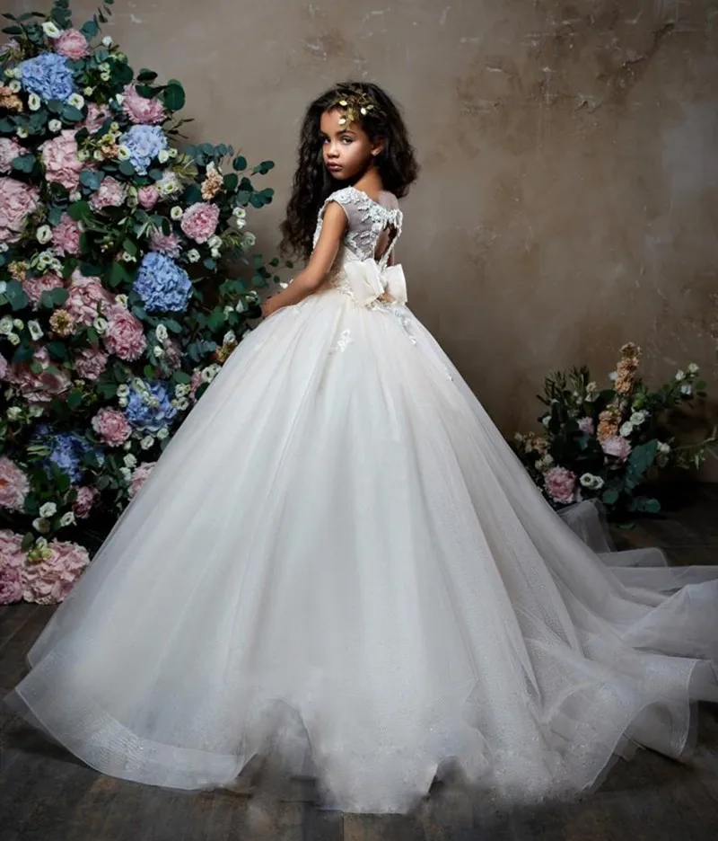 Wedding Scoop Neck Applique Beaded Lace 