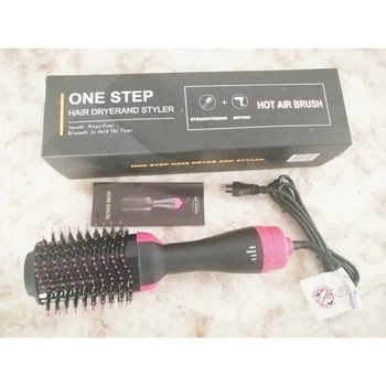 

2 in 1 Multifunctional Hair Dryer Volumizer Rotating Curler Roller Rotate Styler Comb Styling Straightening Curling