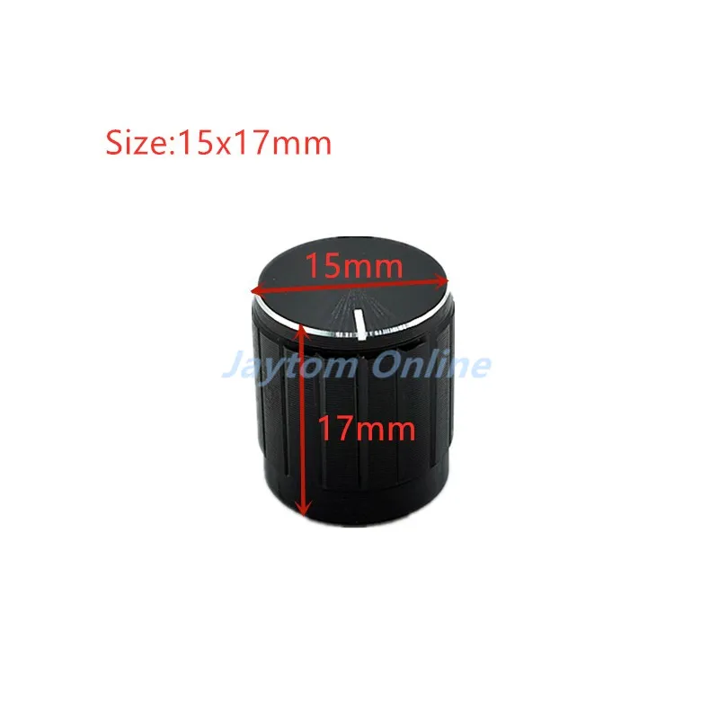 2 шт. черный потенциометр из алюминиевого сплава/ручки энкодера колпачки