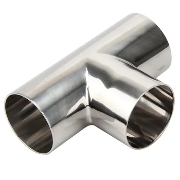 

16mm-159mm Type T 3 way Tee Joint Sanitary Welding Pipe Connection Fittings polishing 304 Stainless Steel Food grade