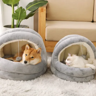 

New Cat House Beds Kittens Pet Cats Sofa Mats Cozy Bed Toy Dog for Small Kennel Home Cave Sleeping Nest Indoor Products