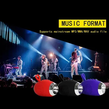 

Portable Outdoor Wireless Bluetooth Speaker Computer Speaker Flashlight Bluetooth 4.2 Stereo Subwoofer Portable Radio TF