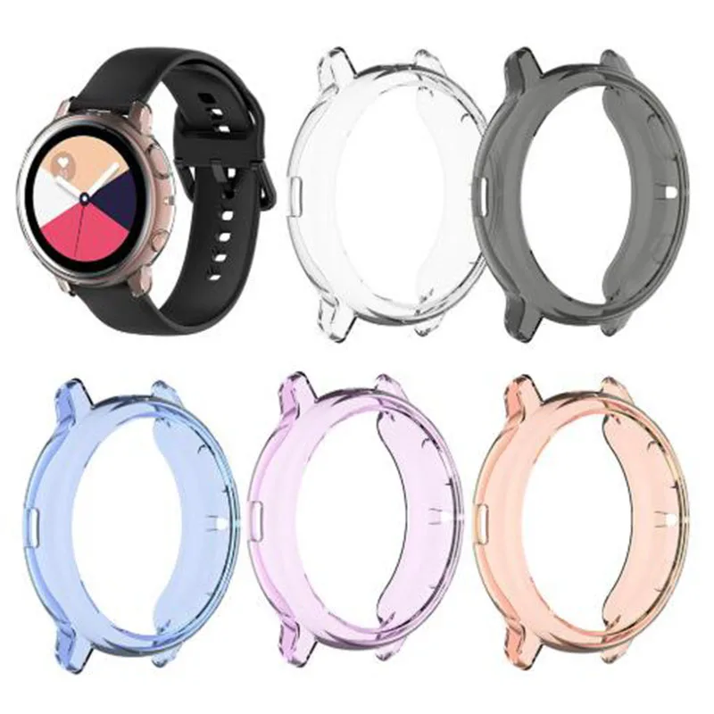ТПУ защитный чехол для samsung galaxy watch active 2 44 мм 40 SM R830 R820 R500 силиконовый HD