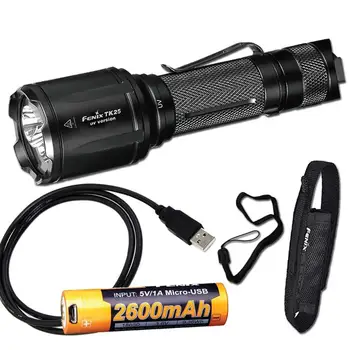 

Fenix TK25UV 1000 Lumen Tactical Flashlight (TK25 UV) and 3000mW UV Light with ARB-L18-2600U Battery