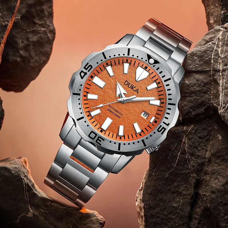 2022 DUKA Wrist Watch Luxury Sapphire Men's Automatic Watches Stainless Steel 100M Waterproof Men Mechanical Watch Reloj Hombre