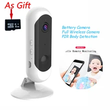 Детский монитор с большим разговором, детский монитор, WiFi, автоматическая ip-камера с отслеживанием, WiFi, домашняя камера безопасности, батарея, камера с батарейным питанием, баб