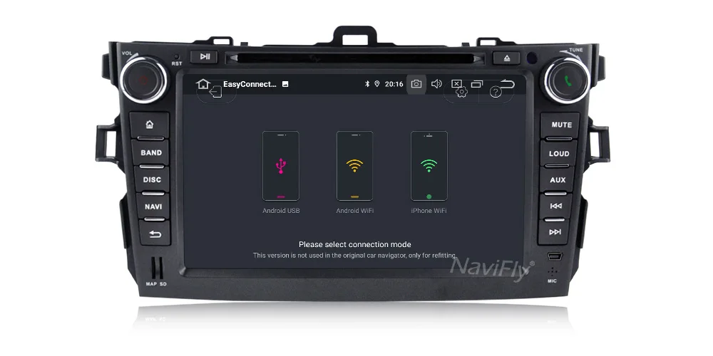 NaviFly 4+ 64G Android9.0 автомобиль радио мультимедиа плеер gps Navi для Защитные чехлы для сидений, сшитые специально для Toyota corolla 2007 2008 2009 2010 2011 dvd стерео радио gps