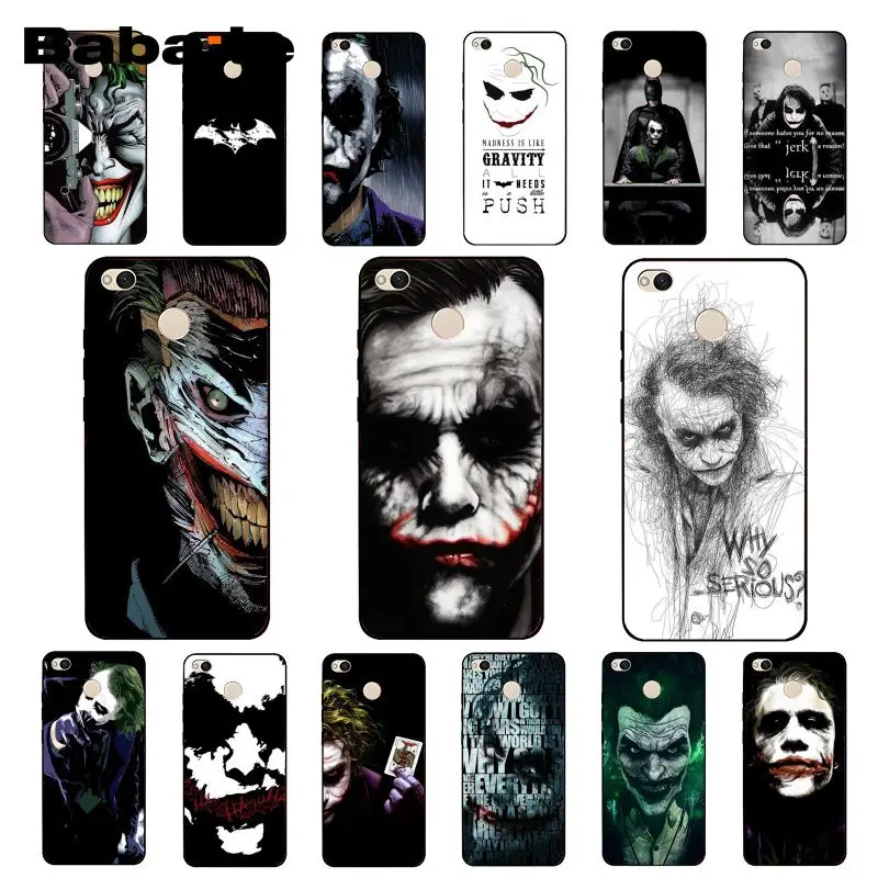 

Babaite Funny Clown Batman joker Phone Case for Xiaomi mi5 6 A1 A2 Lite Mi9 9SE mi8lite 8explorer Pocophone F1