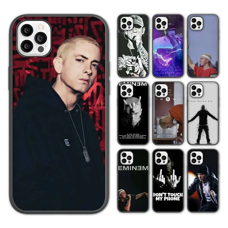 Крутой чехол Rapper Eminem для телефона iPhone 13 12 11 pro max mini x xs xr 7 8 5 se plus мягкий чехлы |