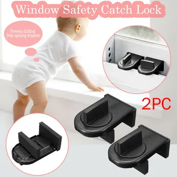 

Locks on Windows adjustable security door latch Restrictor Door Safe Sliding Window Safety Catch Kids Child Security Sash Lock