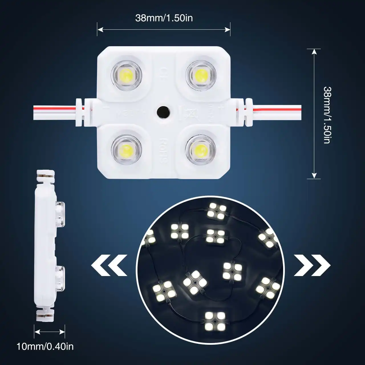 10x4 Led ڵ   ׸  õ   ȭƮ  RV Ʈ ƮϷ Ʈ 12V