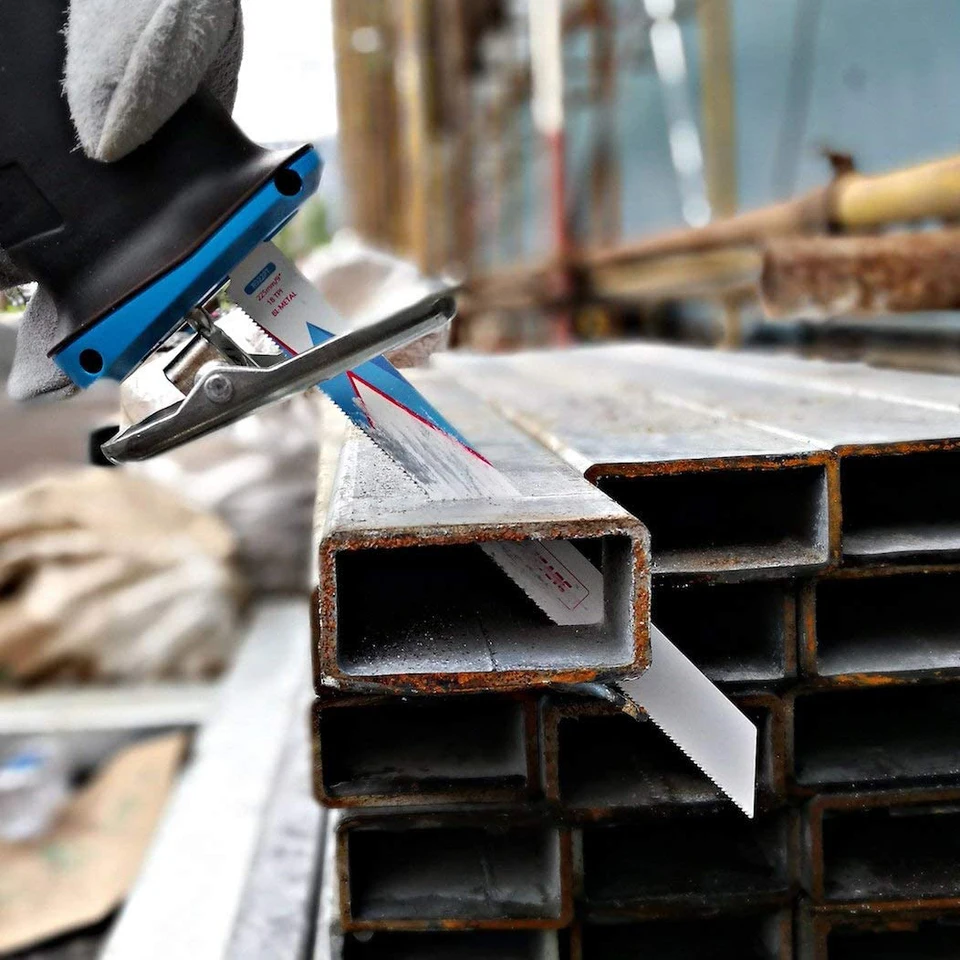 Lame Sega A Gattuccio Bimetalliche Cobalto R922PT 225mm 18TPI - Set 5 Pezzi Per Metallo Sottile - Foto 13