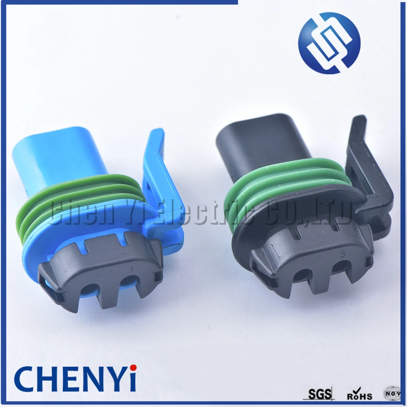 blue/black 2 Pin female Automotive waterproof connector fog light plug Harness connector for GM chevrolet With terminal