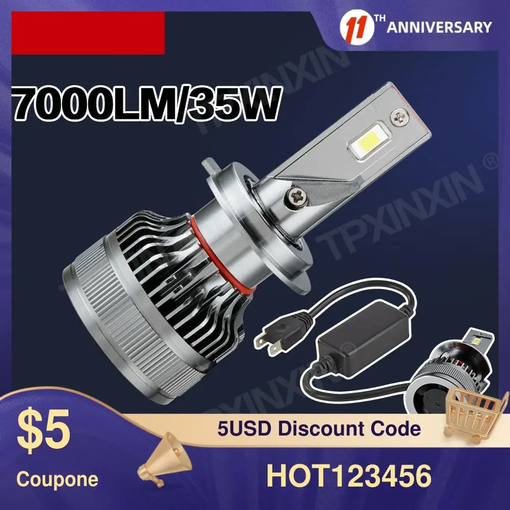 

2Pcs Car Headlights LED Bulbs H1 H11 9000LM 6000K Lamp H7 9005 HB3 9006 HB4 H4 9003 fog lights Bulbs Headlamp Front Fog Lights