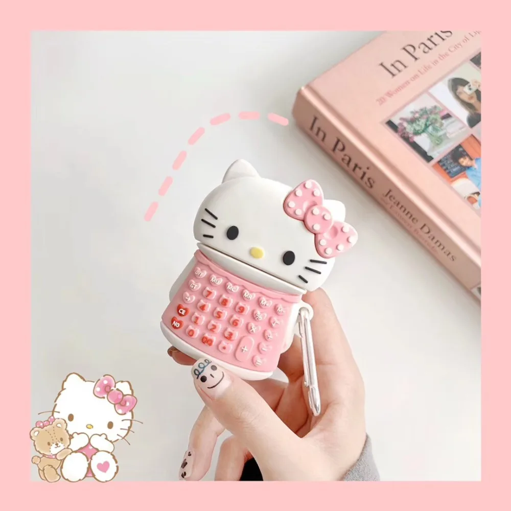 Мягкий силиконовый чехол с рисунком hello kitty для Apple Airpods, чехол для Airpods pro, чехол с Bluetooth, чехол для наушников