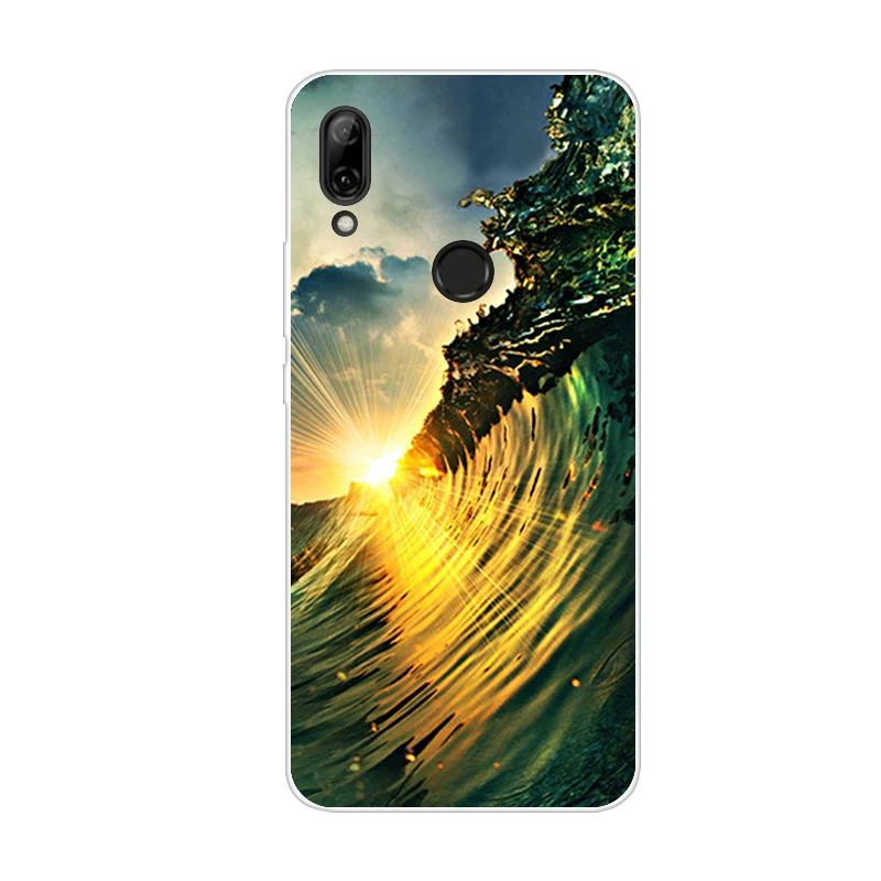 Huawei P Smart Z силиконовый чехол ТПУ чехол мультфильм телефон чехол для huawei P Smart Z PSmart SmartZ PSmartZ мягкий 6,59 дюймов - Цвет: Фиолетовый