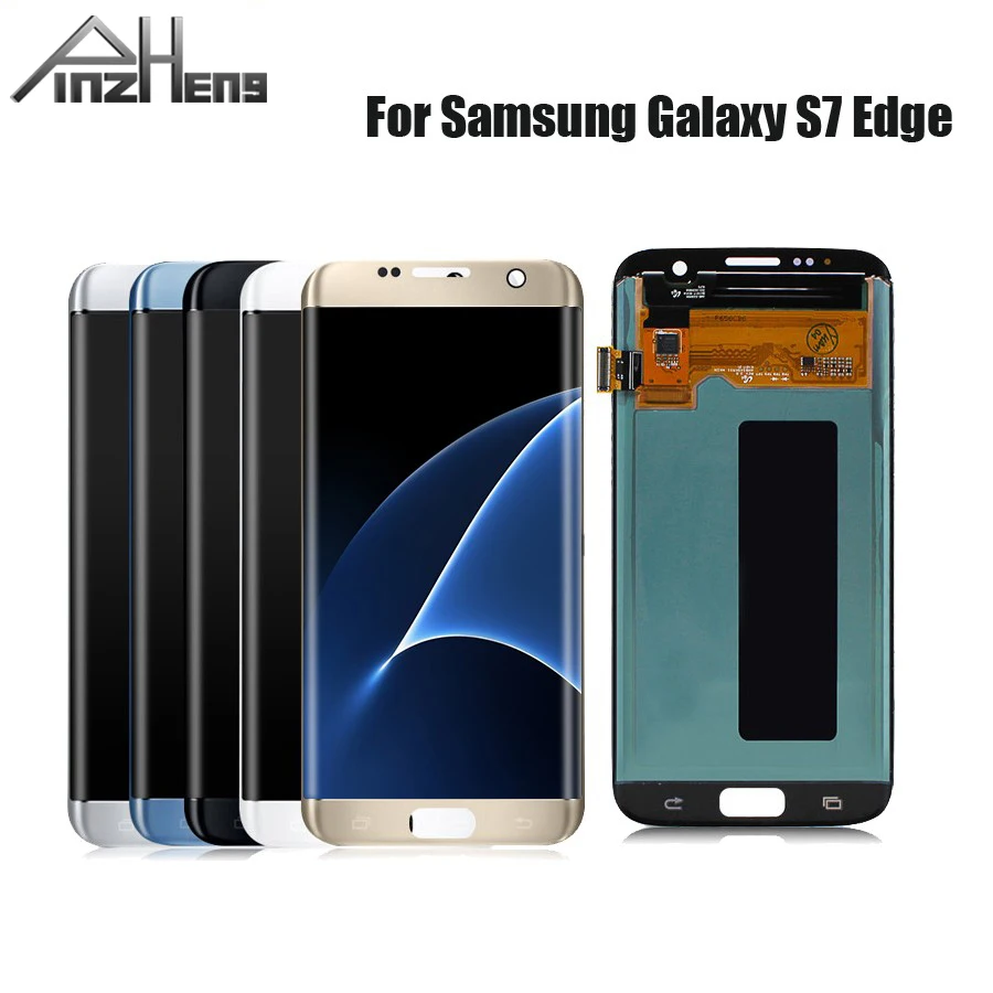 

ORIGINAL SUPER AMOLED LCD For SAMSUNG Galaxy S7 edge G935 G935F Replacement Touch Screen Digitizer Display Without Frame