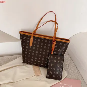 

2020 New Paris Simple Shopping Bag Printed Tote Bag Shoulder Bag Handbag Large Capacity Picture Bag Big Bag Women Bag
