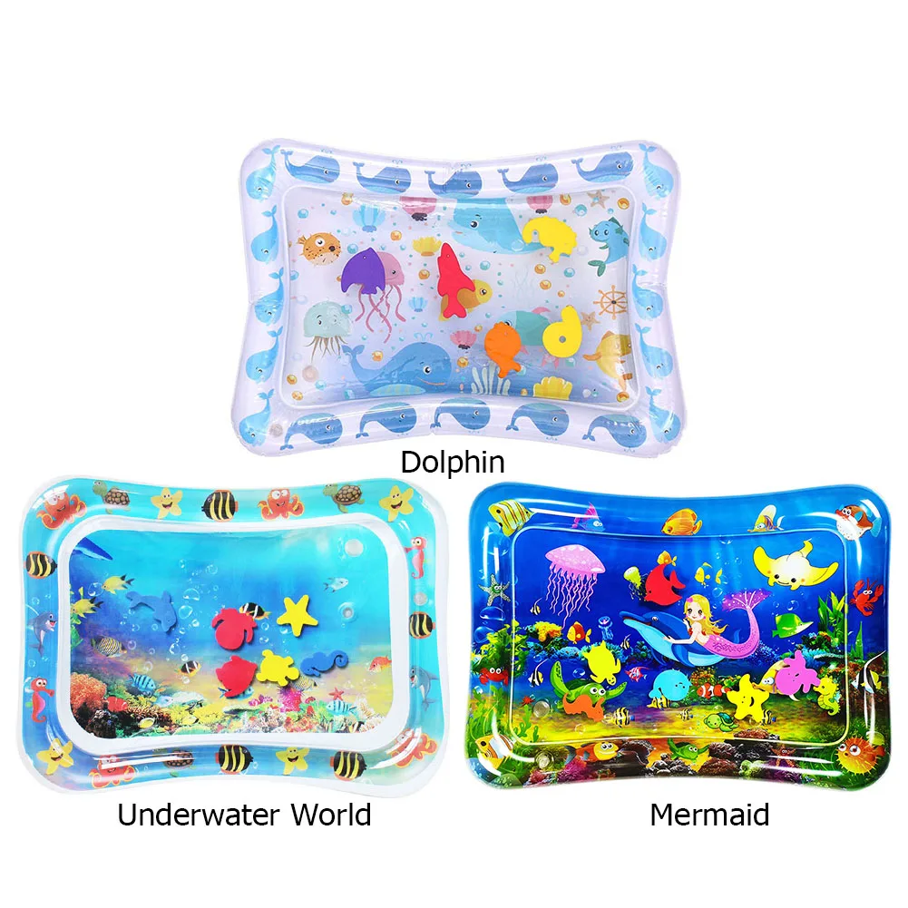 Tapis D'eau Gonflable Pour Bébé – 66x49 Cm, PVC Sans BPA, Jouet Sensoriel Pour 'tummy Time', 3-9 Mois