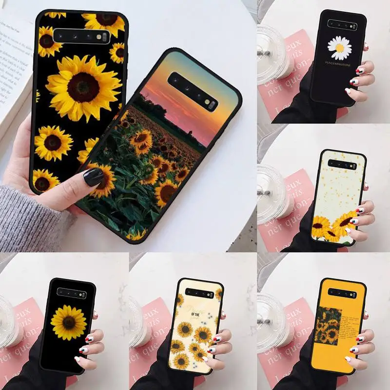 

Daisy Sunflower Floral fashion Phone Case For Samsung Galaxy S5 S6 S7 S8 S9 S10 S10e S20 edge plus lite