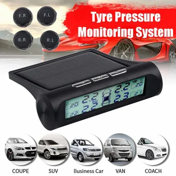 

4 sensors car tire pressure alarm TPMS Digital display auto tyre pressure tester leak warning tire presssure monitoring system