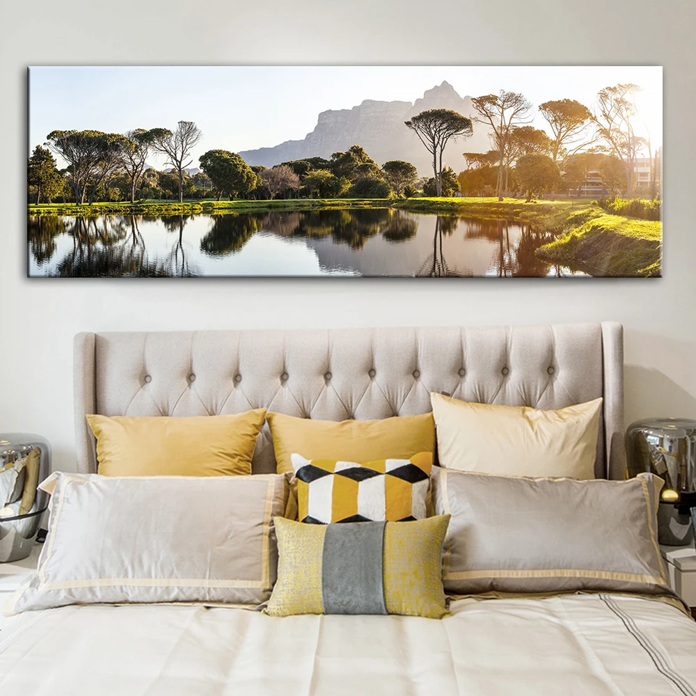 Pintura de moda 50x150cm planta abstracta sin marco hoja de ginkgo dorada carteles e impresiones arte de pared impresión imágenes nórdicas decoración del hogar 