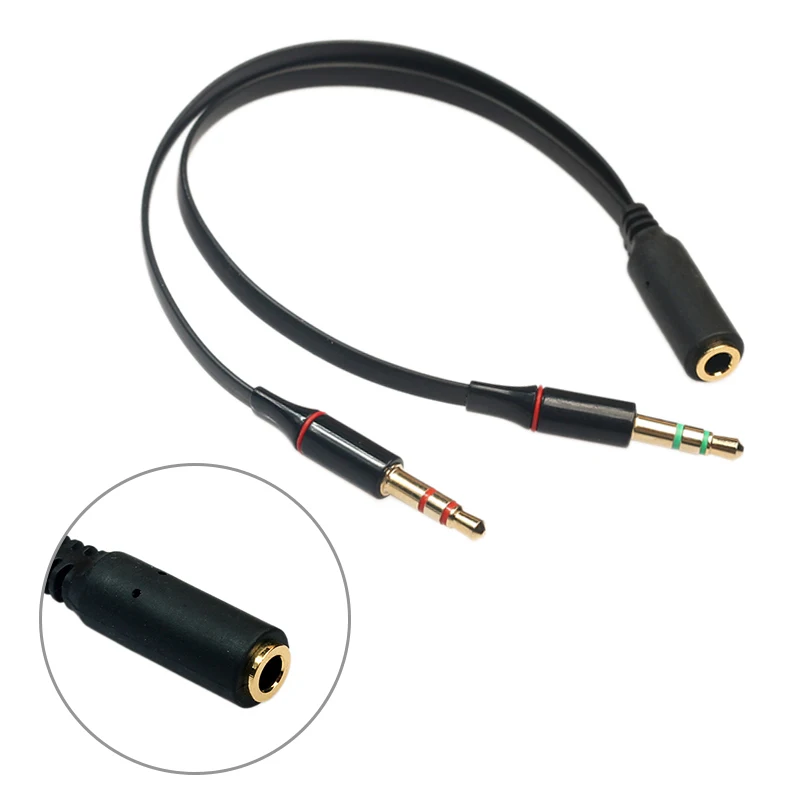 

Dropshipping! Quality Portable 1 Female To 2 Male 3.5mm Stereo Audio Adapter Audio Cable For PC Computer Laptop Audio Cable