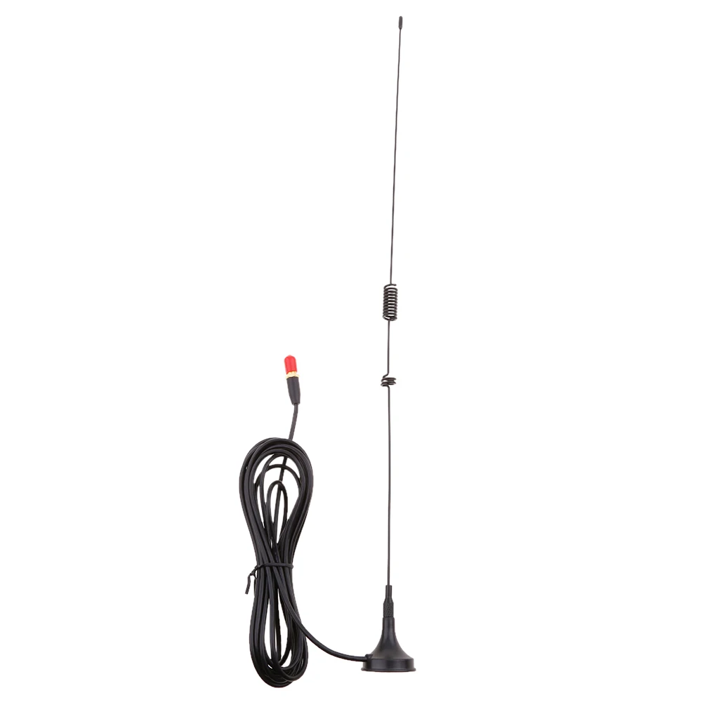SMA Female Magnetic Metal Mobile UHF VHF Dual Band Radio Antenna