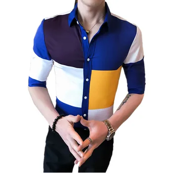 

2020 new mens shirt long sleeve spring and autumn shirt men fashion slim shirts size s-3xl man top camisa masculina