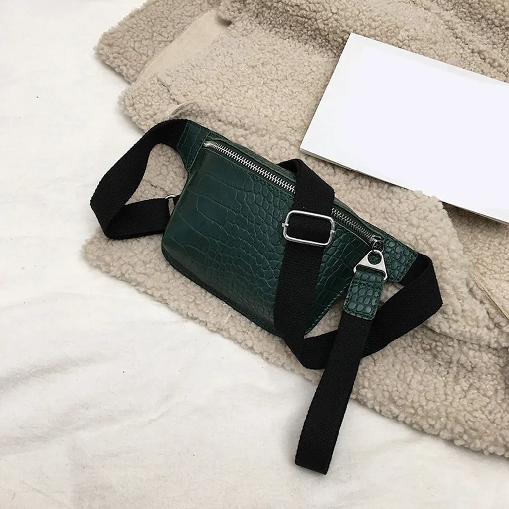Женская Курьерская сумка из крокодила кожаные сумки через плечо многоцветная нагрудная сумка кошелек модные дизайнерские мини сумки на пояс