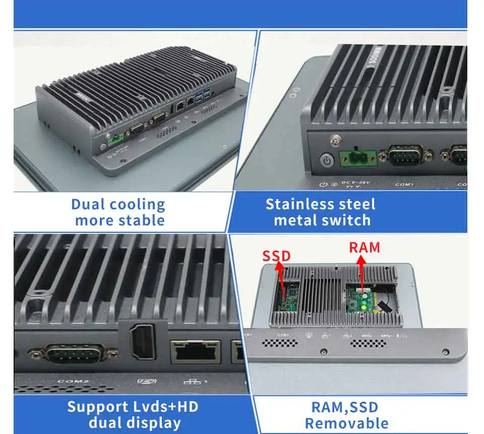 12.1 Inch Fanless Intel Celeron 4205U Resistance Touch Panel PC Description Image.This Product Can Be Found With The Tag Names Computer Office, Desktops AIO, Resistance touch