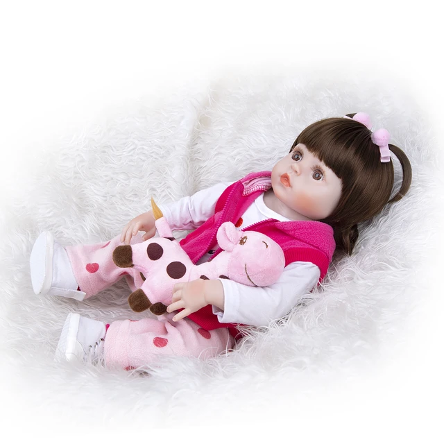 BRASTOY Boneca Reborn Bebe Doll 48cm Menino Girafa Corpo em Silicone  Presentes para Crianças - AliExpress