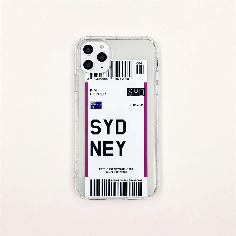 Sydney Чехол для iPhone 6 6 S 7 8 Plus 11 Pro X XS Max XR Houston Chicago, прозрачный мягкий чехол - Цвет: Sydney