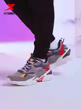 Xtep [Chinoiserie] Men's Chunky Sneakers Spring Winter Anti-Slip Sports Shoe Men Casual Breathable Dad Shoes New 880119320100