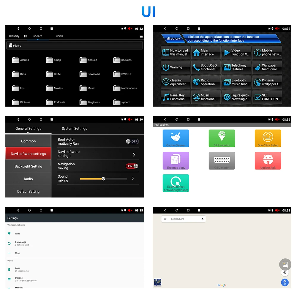 Автомагнитола Podofo на Android 8 1 с сенсорным экраном дюймов GPS MP5|Мультимедиаплеер для