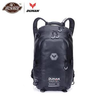 

DUHAN Black Motorcycle Bag Waterproof Motorcycle Backpack Touring Luggage Bag Motorbike Helmet Bags Moto Magnetic Tank Bag